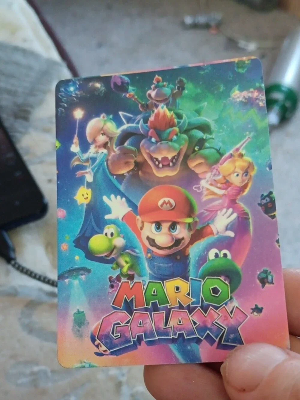 Nintendo Princess Peach Trading Card — Pink, Gold, Blue